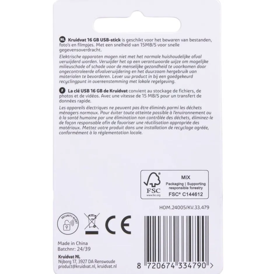 Kruidvat 16GB USB-stick< Geheugen- En Opslagapparatuur