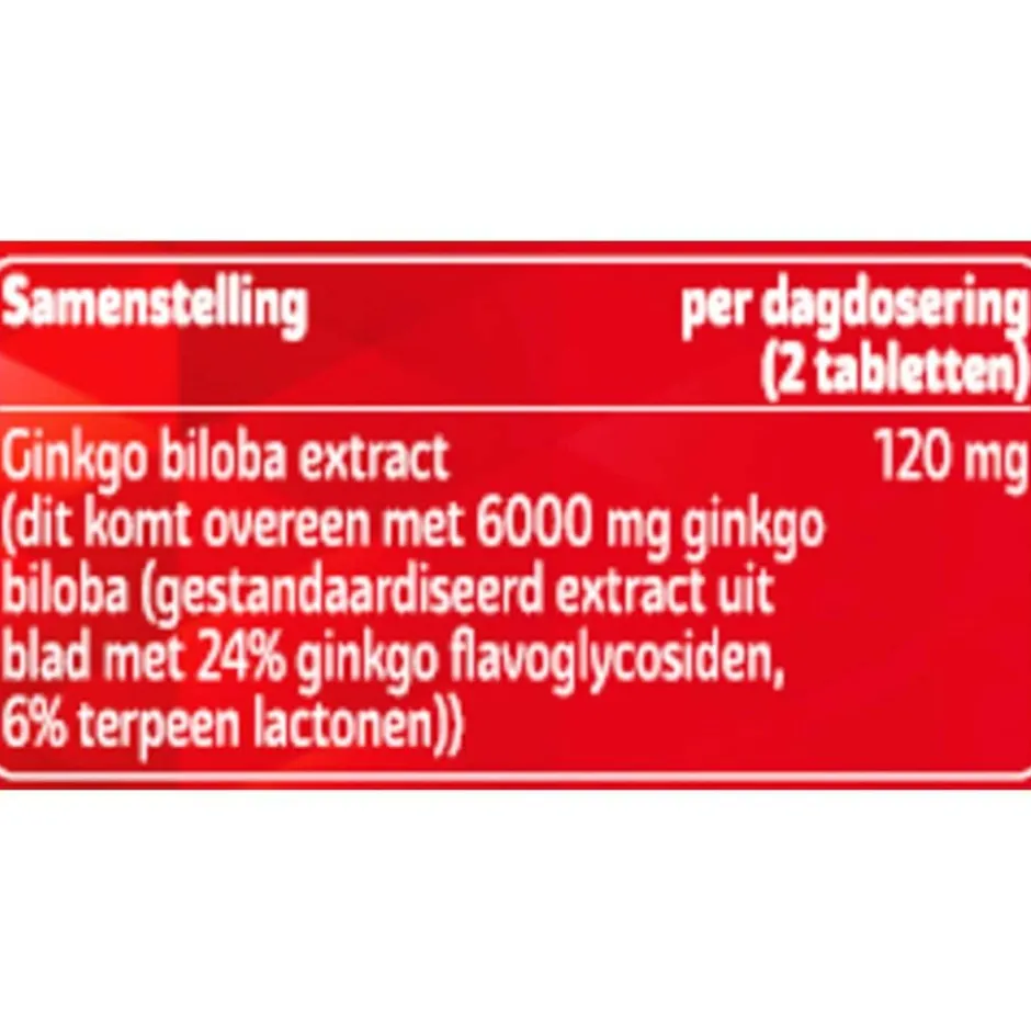 Ginkgo Biloba Tabletten|Kruidvat