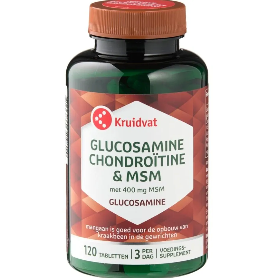 Kruidvat Glucosamine Chondroitine en MSM Tabletten< Glucosamine