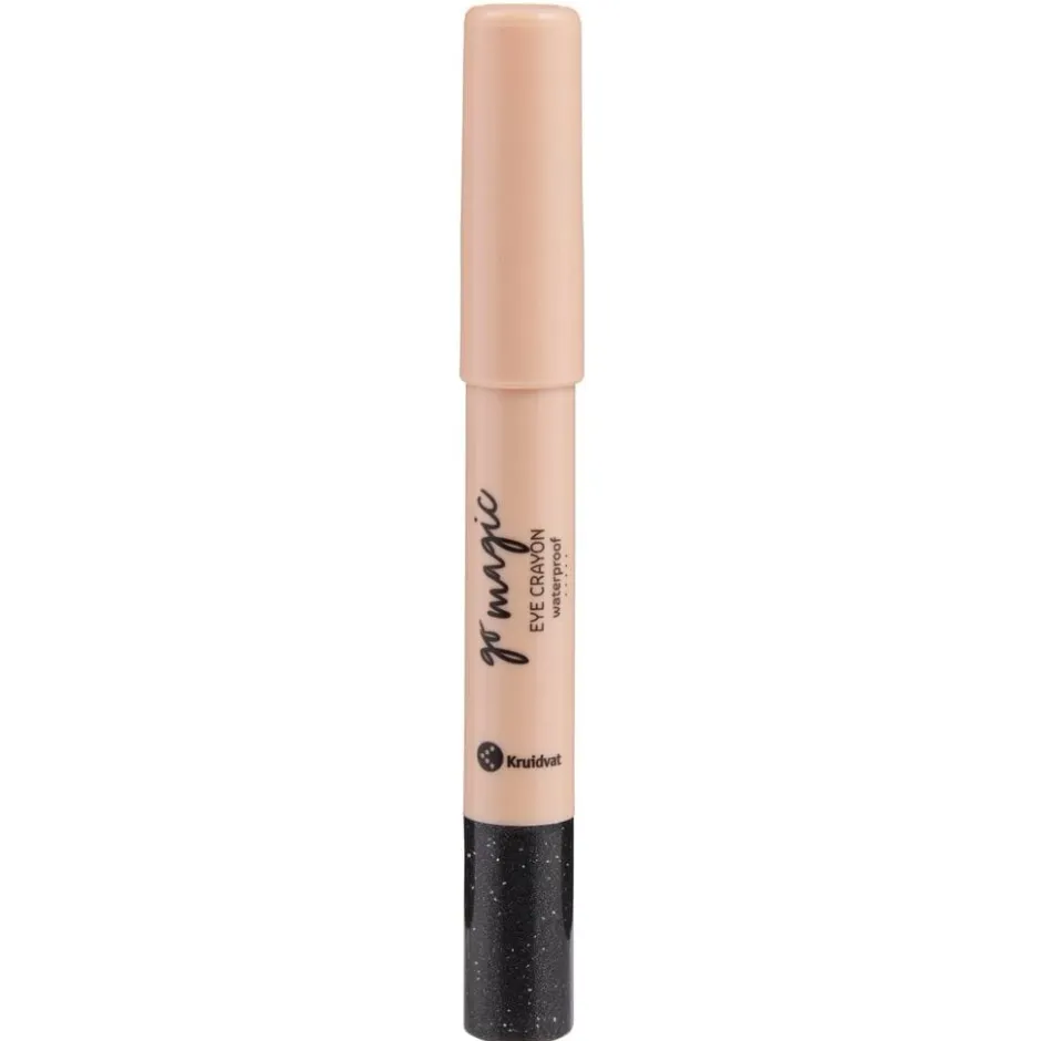 Kruidvat Go Magic 070 Charcoal Glitz 3-in-1 Waterproof Eye Crayon< Oogpotlood