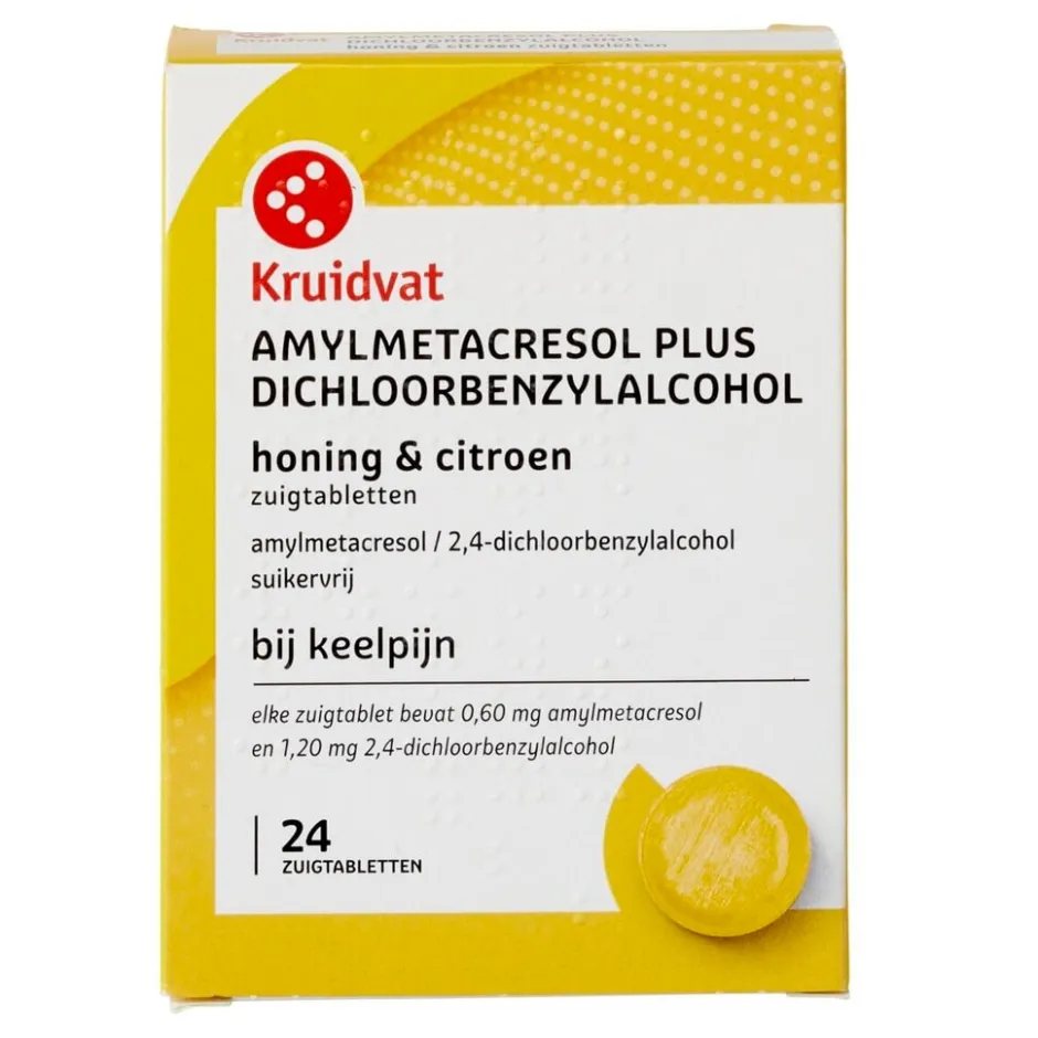 Kruidvat Honing & Citroen Zuigtabletten< Luchtwegen
