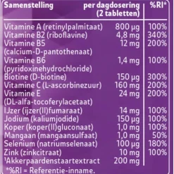 Kruidvat Huid Haar en Nagels Tabletten< Beautysupplementen