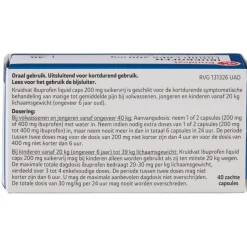 Kruidvat Ibuprofen Liquid Caps 200 mg Capsules< Pijn