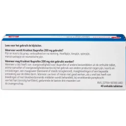 Kruidvat Ibuprofen 200mg Omhulde Tabletten< Pijn