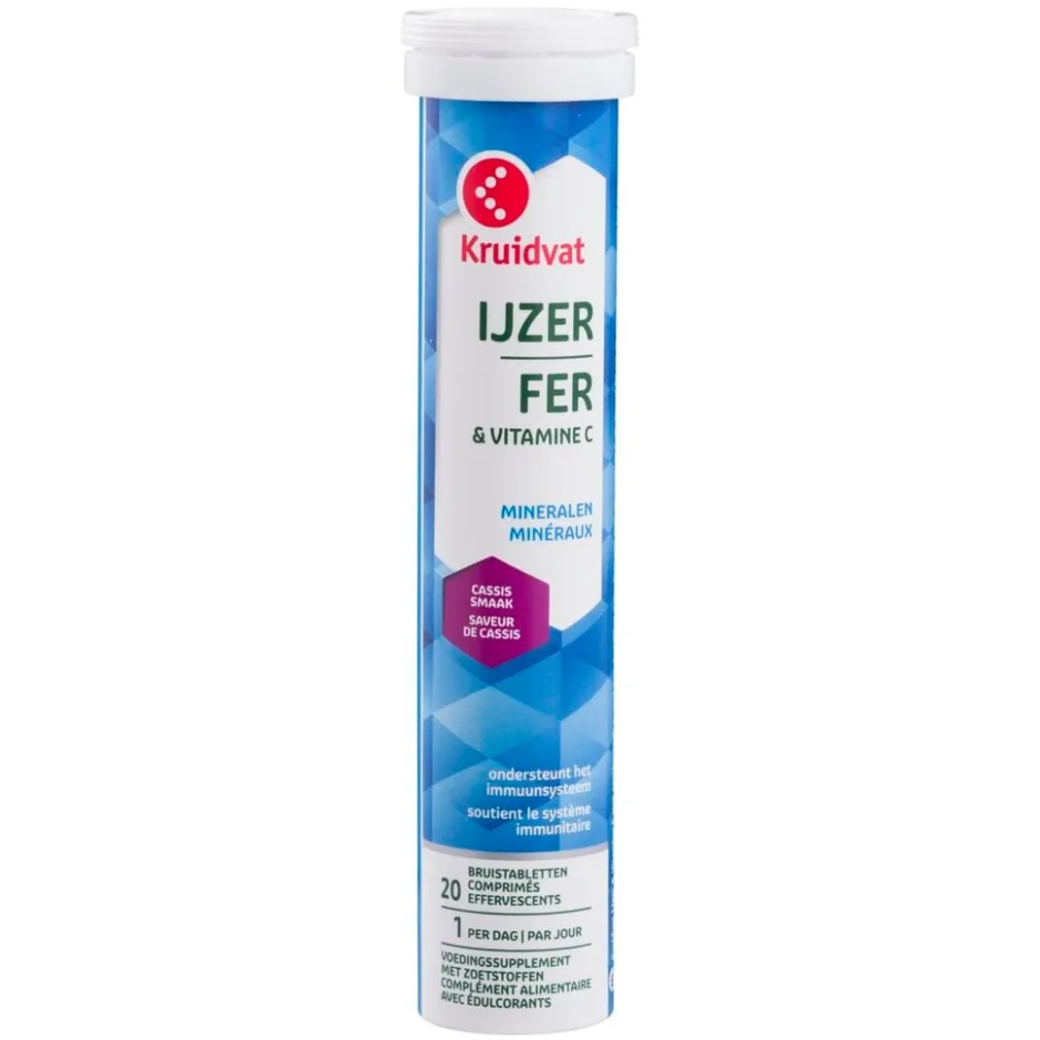 IJzer + Vitamine C Bruistabletten|Kruidvat New