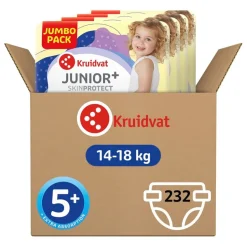 Kruidvat Junior Plus Maat 5+ Luiers Volumedoos< Luiers Maat 5