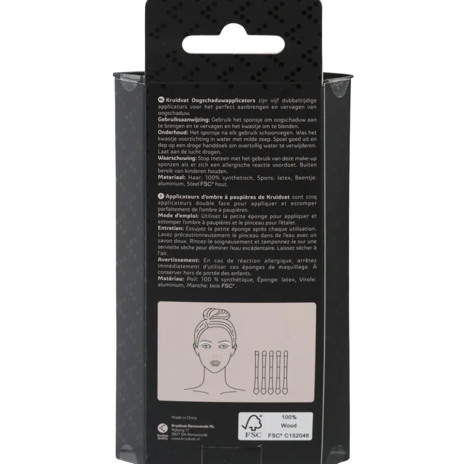 Kruidvat k804 Oogschaduwapplicators< Make-Up Kwasten