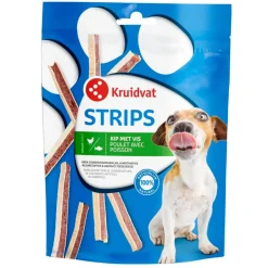 Kruidvat Kip met Vis Strips Hondensnacks< Honden