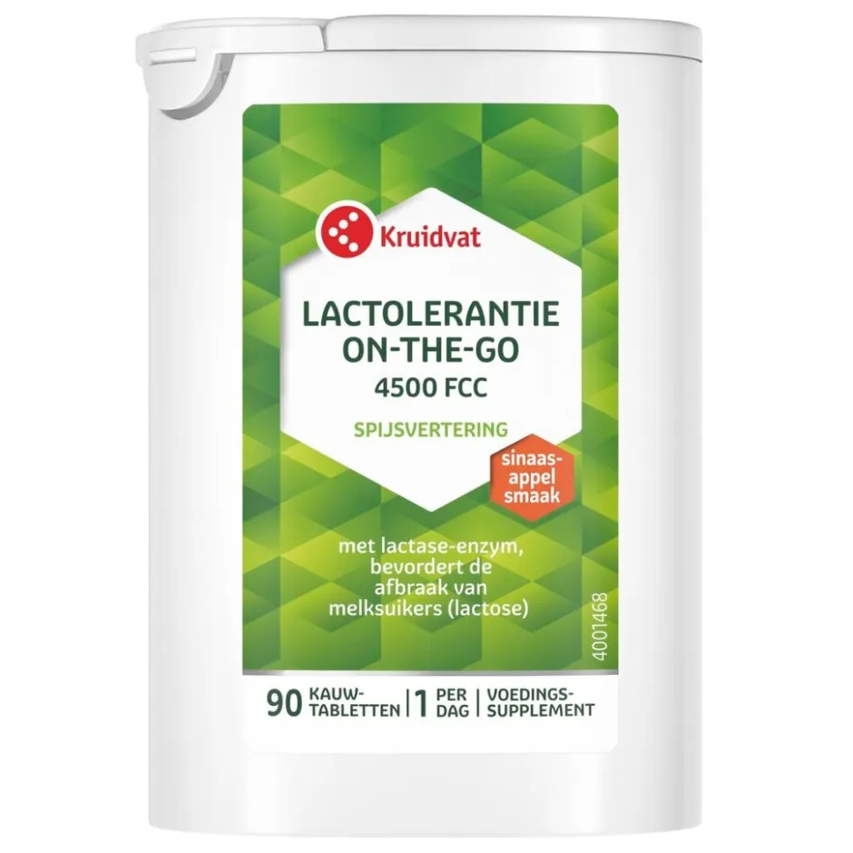 Kruidvat Lactolerantie On The Go Kauwtabletten< Spijsvertering