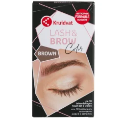 Kruidvat Lash & Brow Color Brown Wimper- en Wenkbrauwverf< Wenkbrauw Make-Up