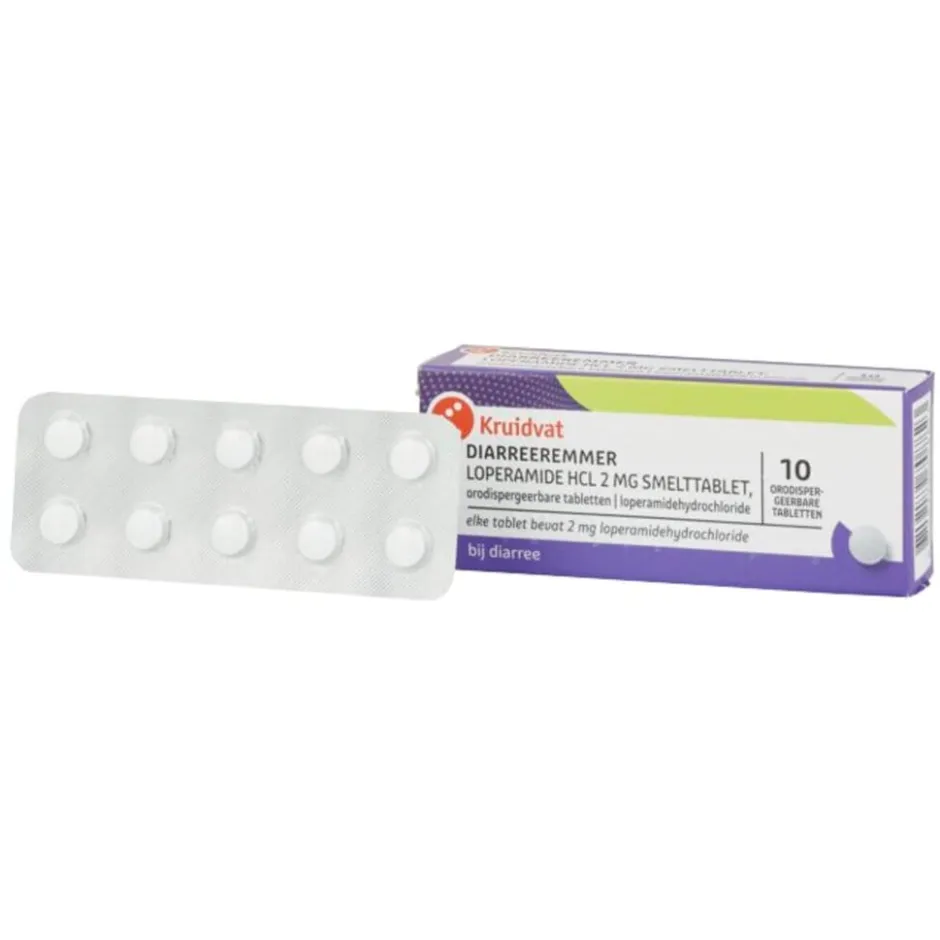 Loperamide HCl Diarreeremmer 2mg Smelttabletten|Kruidvat Outlet