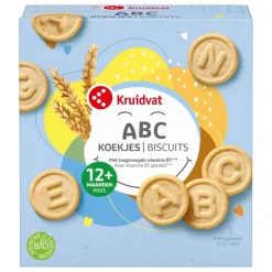 Kruidvat 12+M Bio ABC Koekjes< Babytussendoortjes