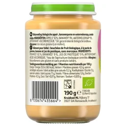 Kruidvat 8+M Bio Appel, Banaan & Watermeloen Fruithapje< Fruithapjes