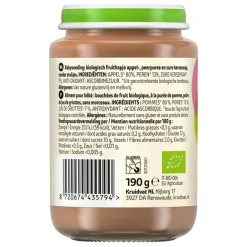 Kruidvat 6+M Bio Appel, Peer & Kers Fruithapje< Fruithapjes