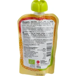 Kruidvat 6+M Bio Banaan met Appel en Wortel Knijpzakje< Fruithapjes