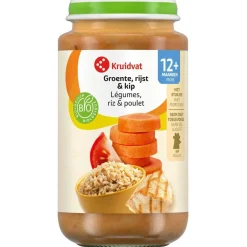 12+M Bio Groente, Rijst & Kip Maaltijd|Kruidvat