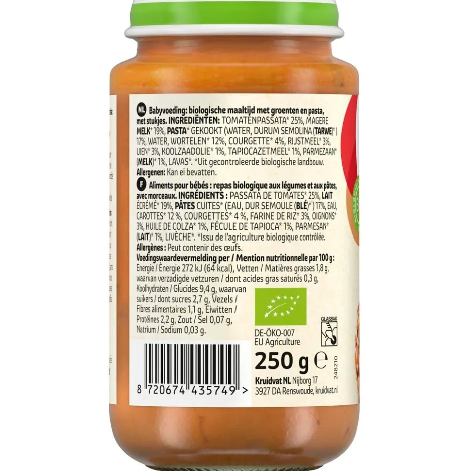 Kruidvat 15+M Bio Groentelasagne Maaltijd< Babymaaltijden