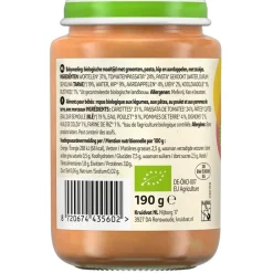 Kruidvat 8+M Bio Groenten, Pasta & Kip Maaltijd< Babymaaltijden