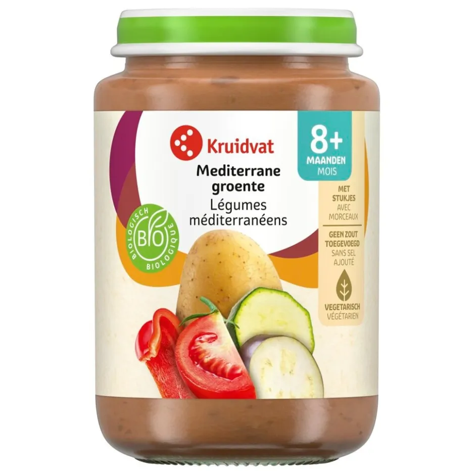 Kruidvat 8+M Bio Mediterrane Groente Maaltijd< Babymaaltijden