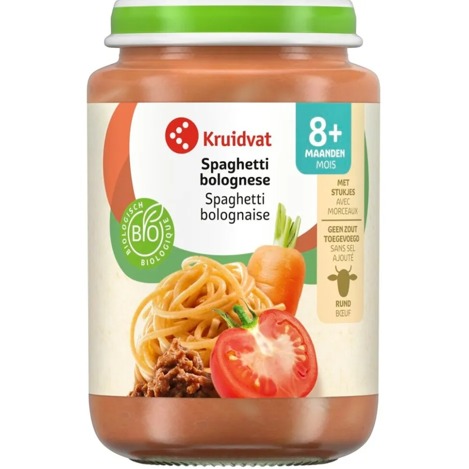 Kruidvat 8+M Bio Spaghetti Bolognese Maaltijd< Babymaaltijden