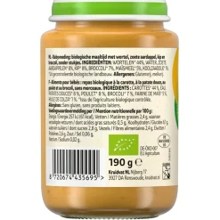 6+M Bio Wortel, Zoete Aardappel, Kip & Broccoli Maaltijd|Kruidvat Sale