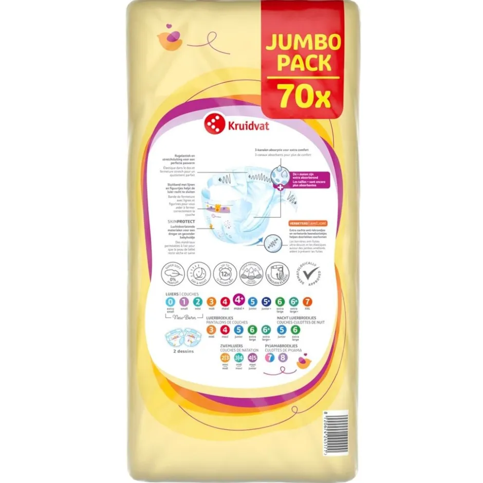 Kruidvat Maxi+ Maat 4+ Luiers Jumbopack< Luiers Maat 4