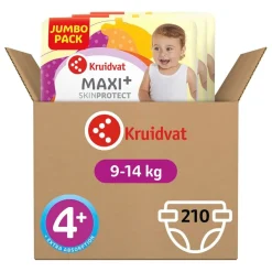 Kruidvat Maxi Plus Maat 4+ Luiers Volumedoos< Luiers Maat 4