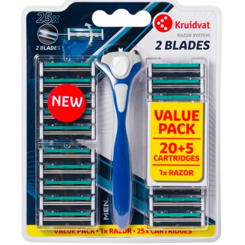 Men Tweevoudige Scheerapparaat Valuepack|Kruidvat Outlet