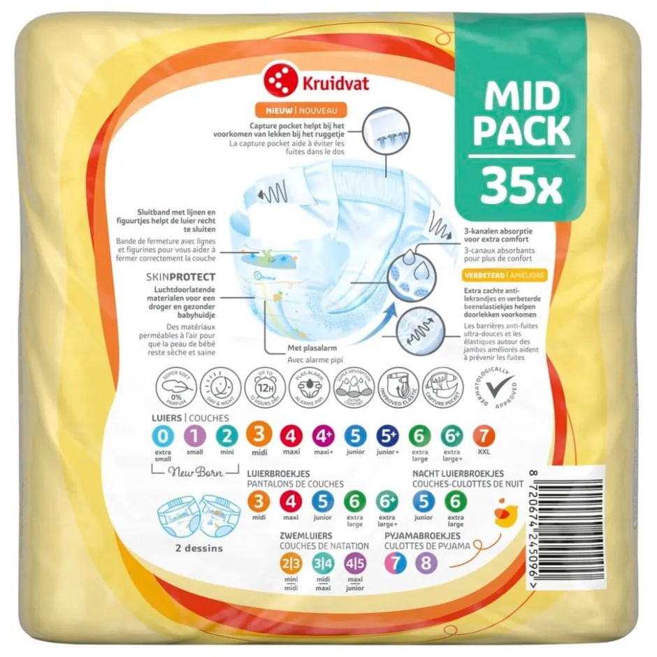 Midi Maat 3 Luiers Midpack|Kruidvat Discount