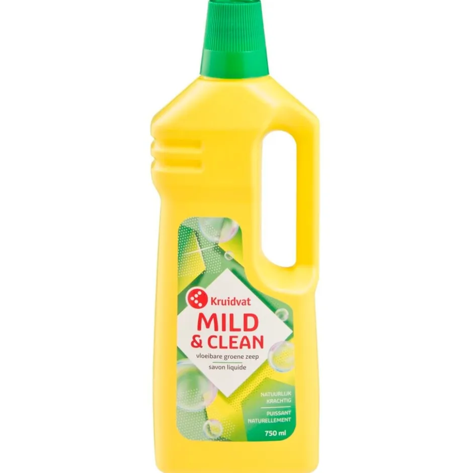 Kruidvat Mild & Clean Vloeibare Groene Zeep< Schoonmaakmiddelen
