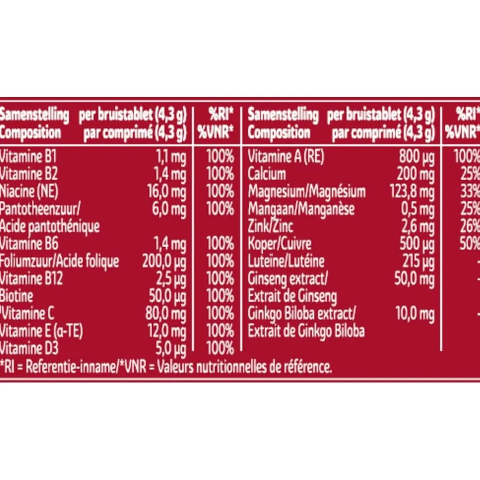 Kruidvat Multi 50+ Bruistabletten< Vitamines