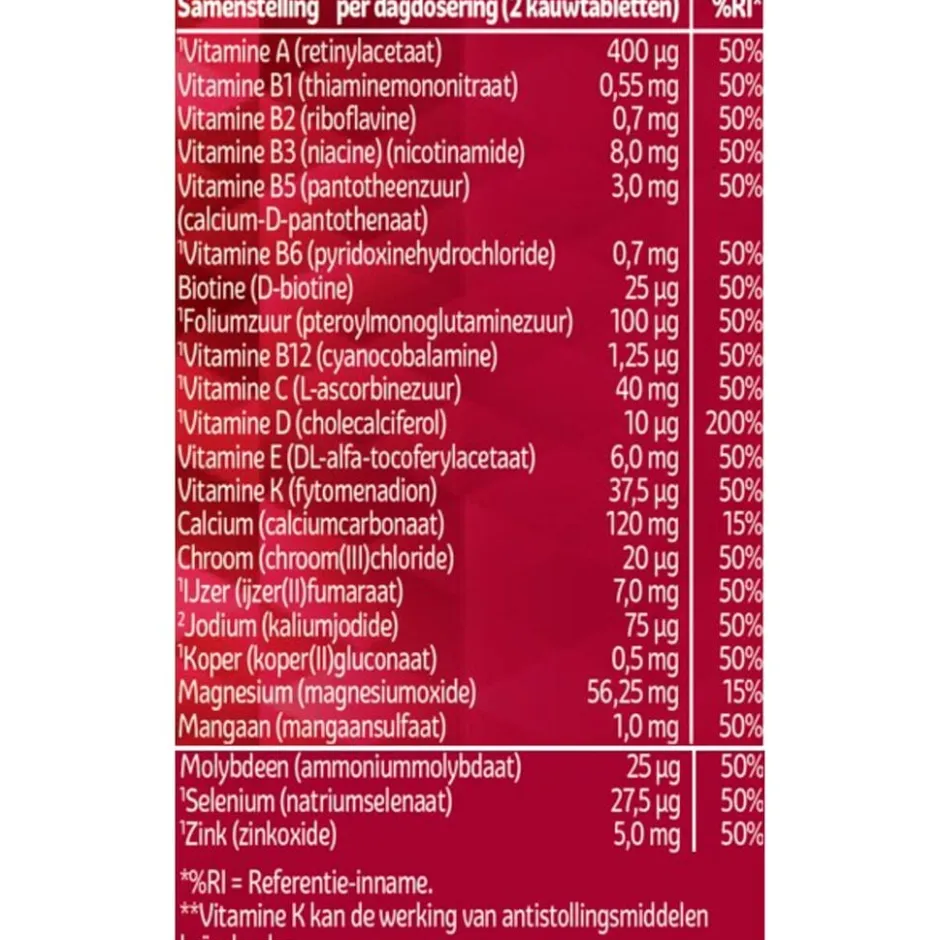 Multi A-Z Kauwtabletten voor Kinderen|Kruidvat Sale