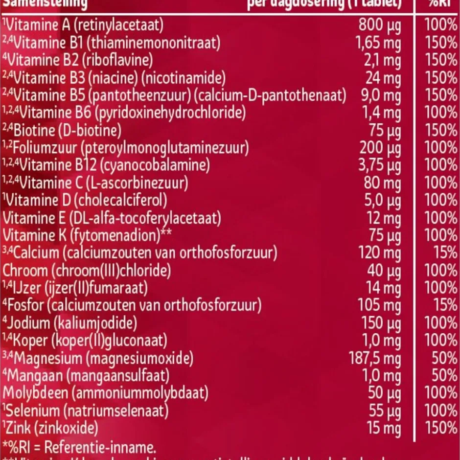 Kruidvat Multi A-Z Man Tabletten< Vitamines