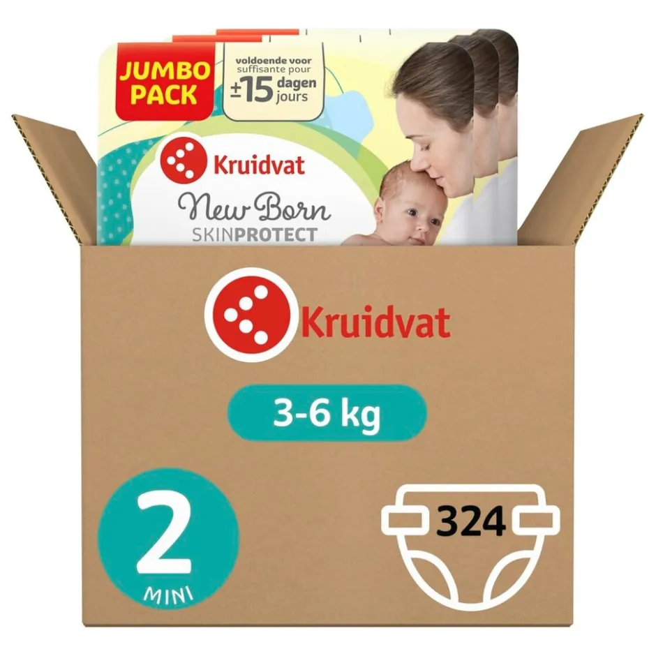 NewBorn Mini Maat 2 Luiers Volumedoos|Kruidvat Discount
