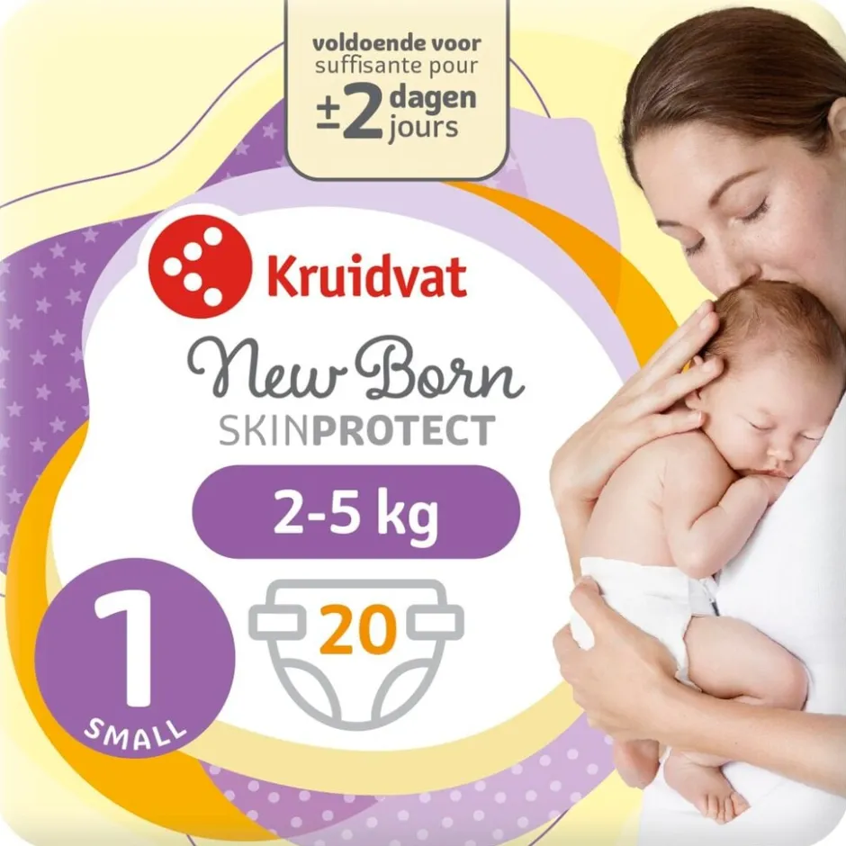Kruidvat NewBorn Small Maat 1 Luiers Smallpack< Luiers Maat 1