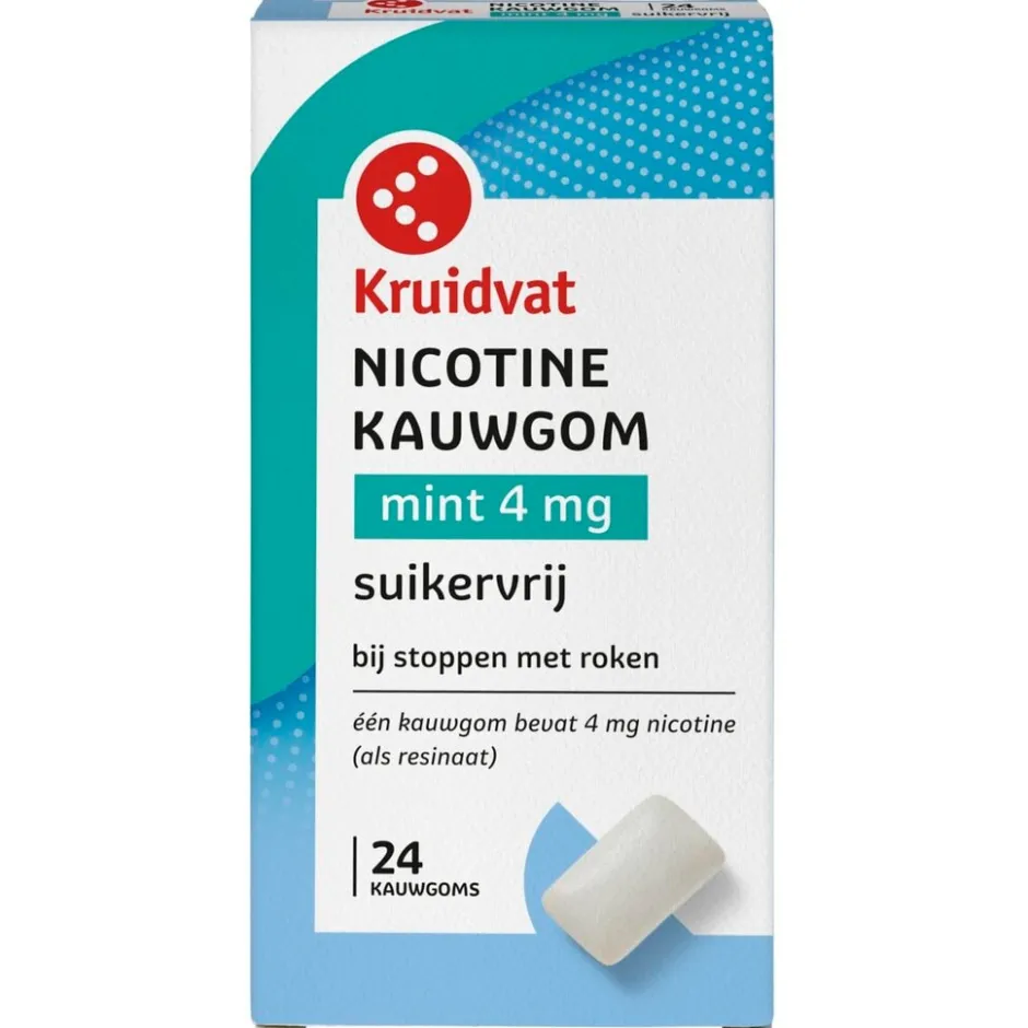 Nicotine Mint 4mg Suikervrij Kauwgom|Kruidvat Clearance