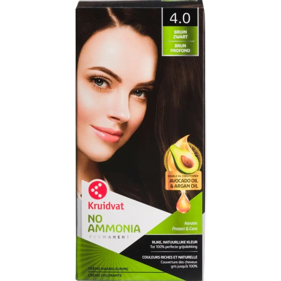 No Ammonia 4.0 Bruin Zwart Crème Haarkleuring|Kruidvat Discount