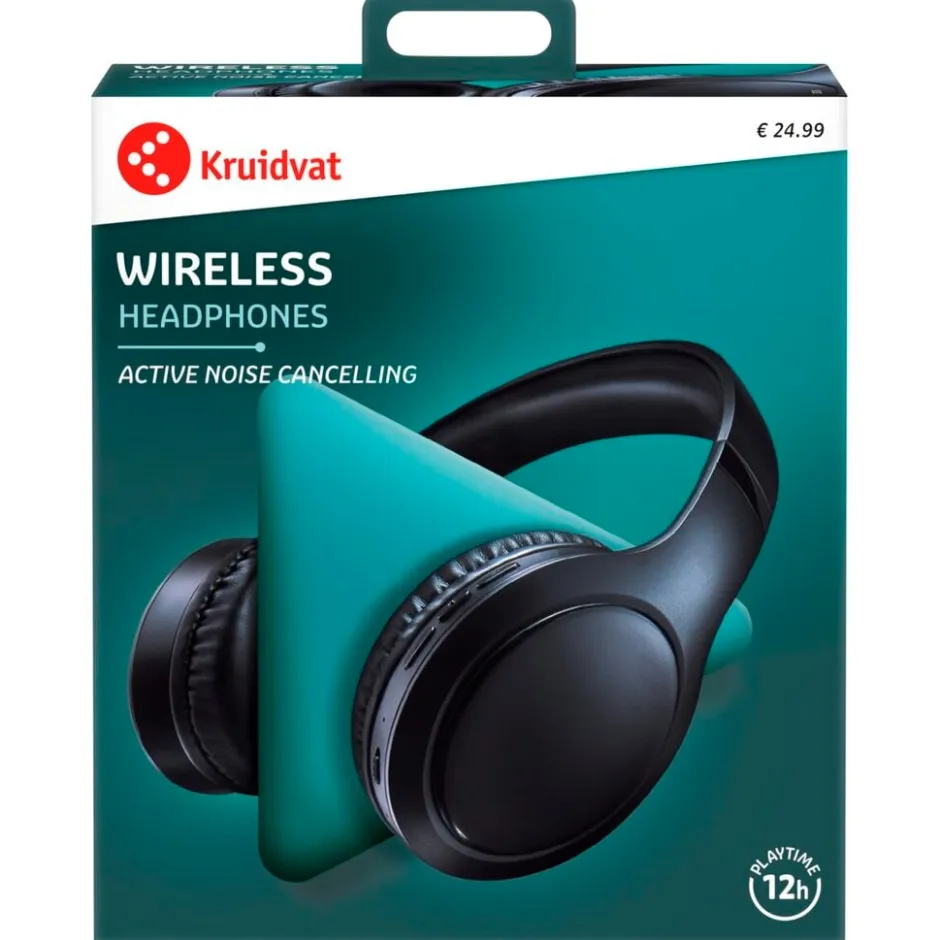 Kruidvat Noise Cancelling Draadloze Koptelefoon< Koptelefoons