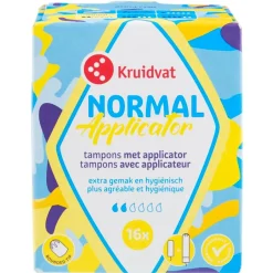 Kruidvat Normal Tampons met Applicator< Tampons