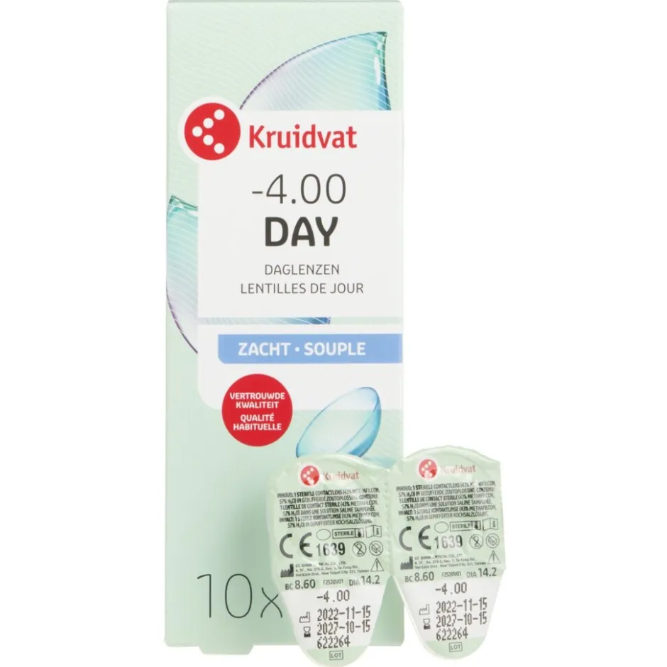 Kruidvat Opticare -4.00 Zachte Daglenzen< Lenzen