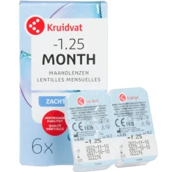 Kruidvat Opticare -1.25 Zachte Maandlenzen< Lenzen