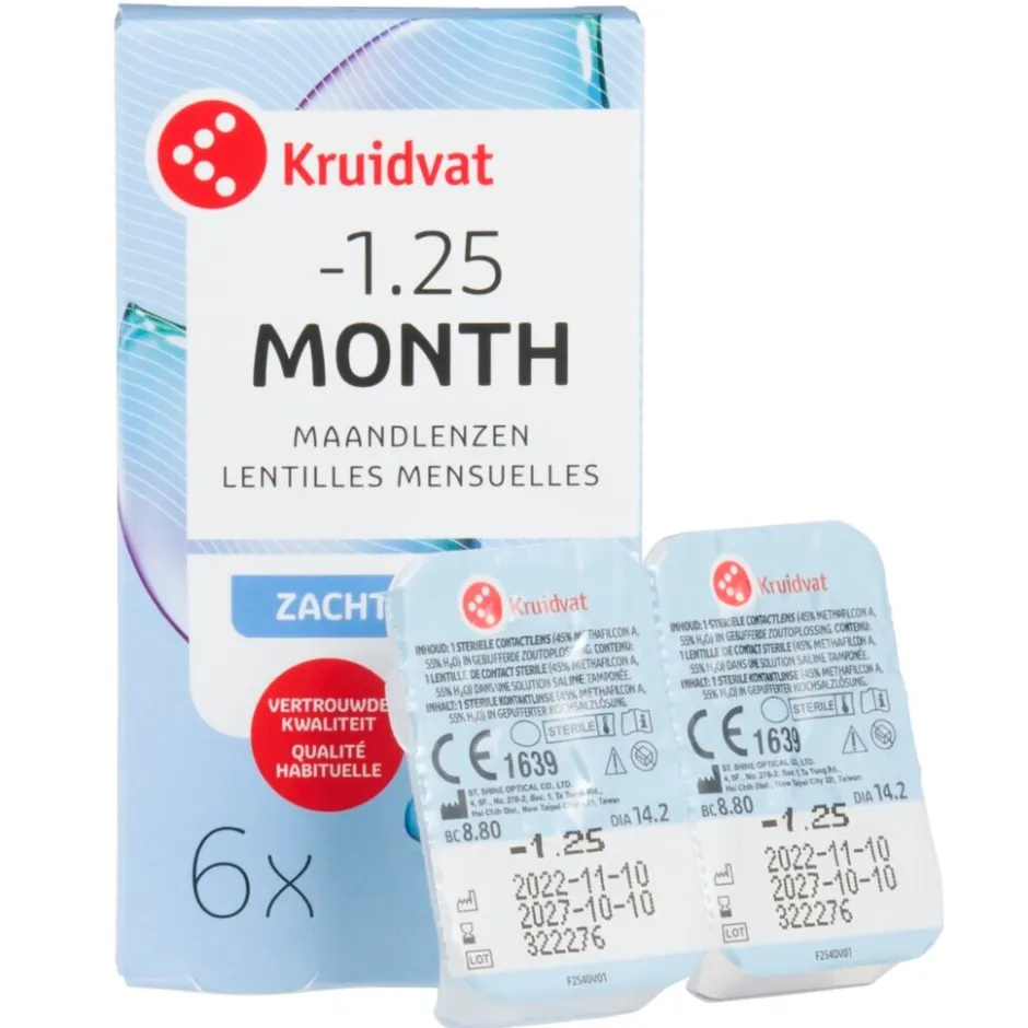 Kruidvat Opticare -1.25 Zachte Maandlenzen< Lenzen