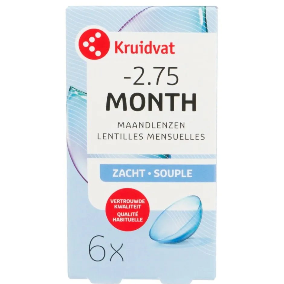 Kruidvat Opticare -2.75 Zachte Maandlenzen< Lenzen
