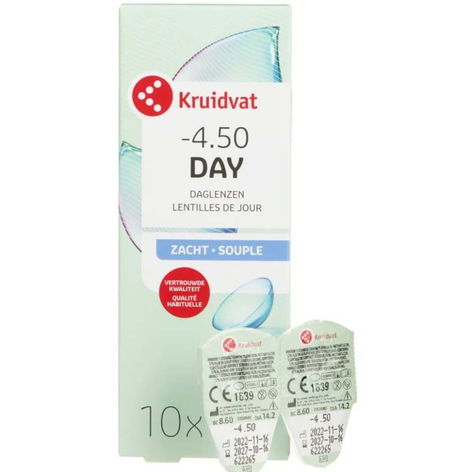 Kruidvat Opticare -4.50 Zachte Daglenzen< Lenzen