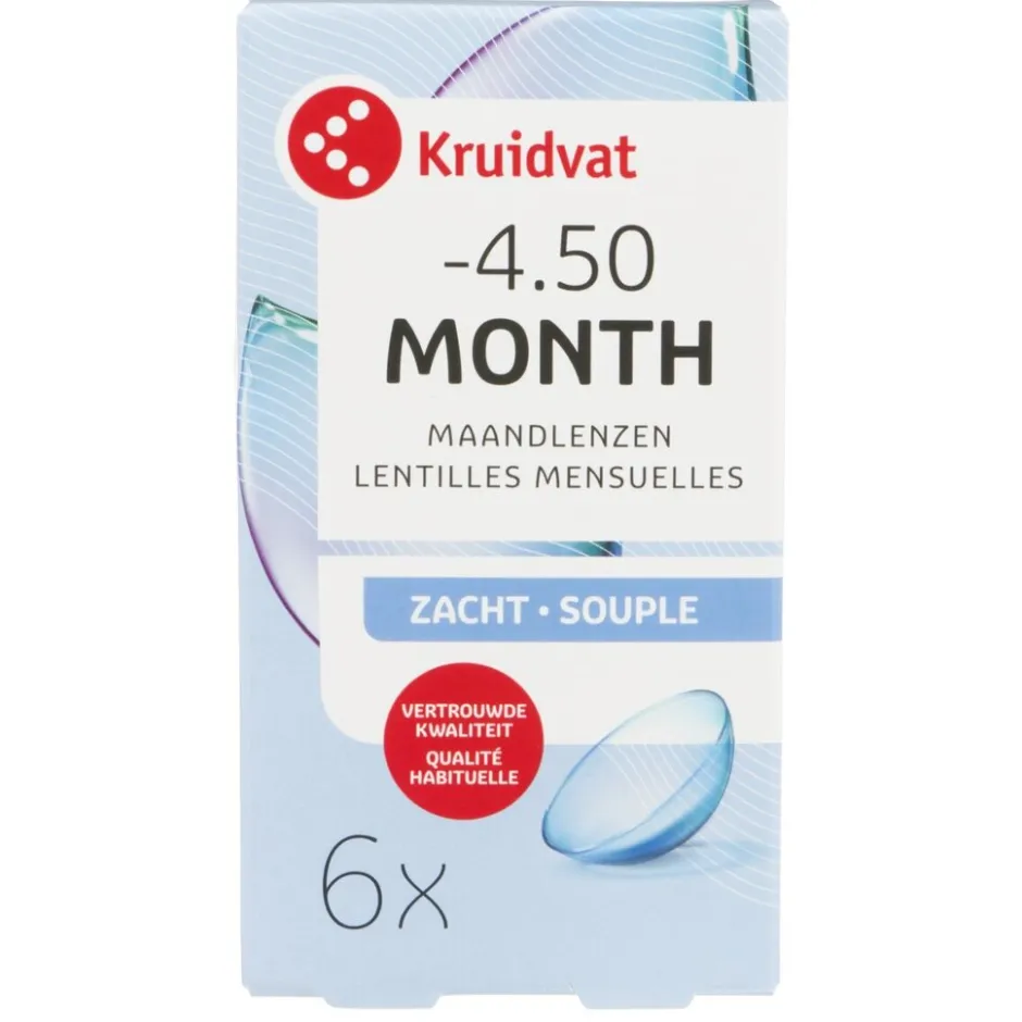 Kruidvat Opticare -4.50 Zachte Maandlenzen< Lenzen