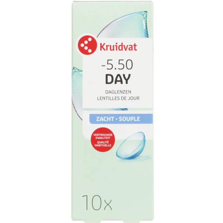 Kruidvat Opticare -5.50 Zachte Daglenzen< Lenzen