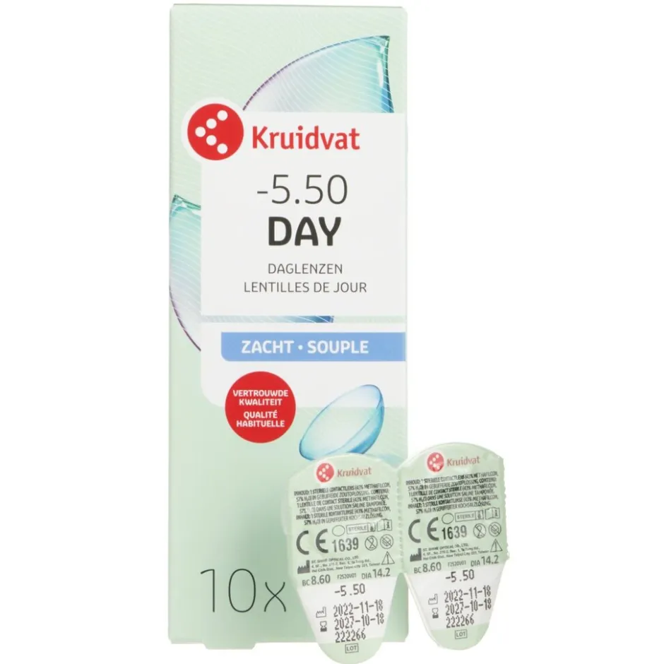 Kruidvat Opticare -5.50 Zachte Daglenzen< Lenzen