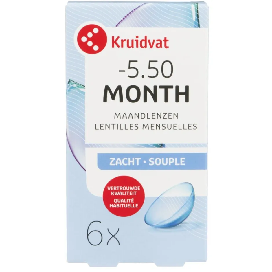 Kruidvat Opticare -5.50 Zachte Maandlenzen< Lenzen