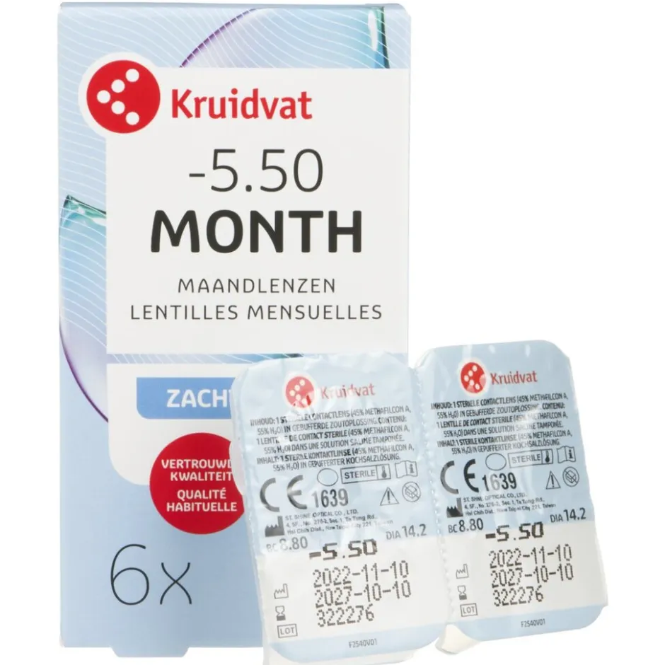 Kruidvat Opticare -5.50 Zachte Maandlenzen< Lenzen