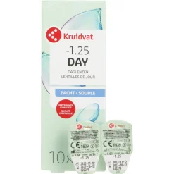 Kruidvat Opticare -1.25 Zachte Daglenzen< Lenzen